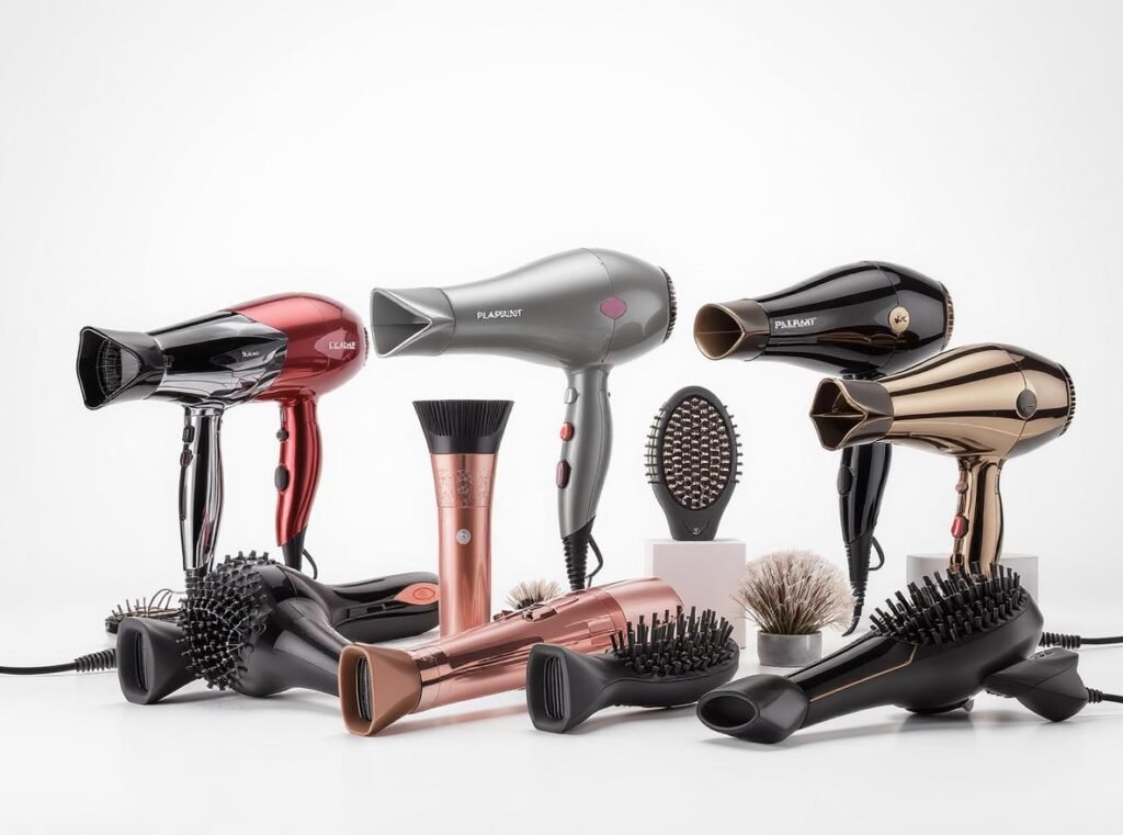 Collection of top-rated professional blow dryers recommended for African American hair