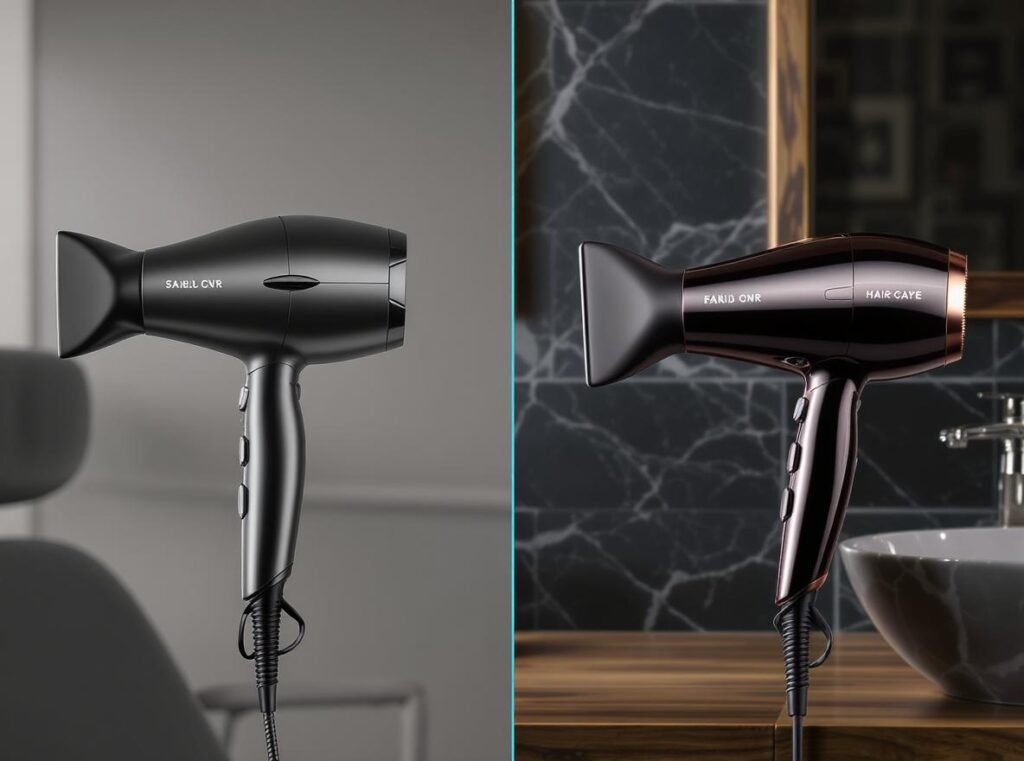 Professional vs consumer hair dryer comparison for men
