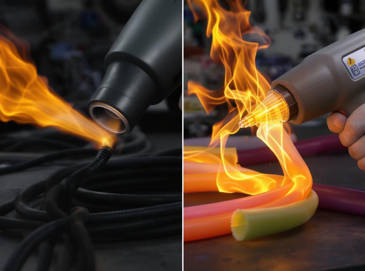 Hair dryer and heat gun comparison for heat shrink tubing applications
