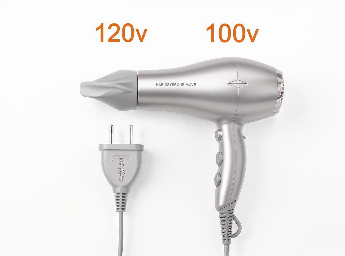 US hair dryer Japan voltage compatibility comparison 120V 100V