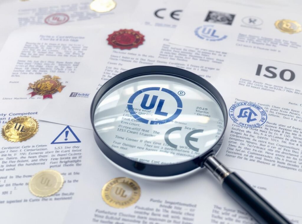 Safety certification badges UL CE ISO for hair dryer manufacturers