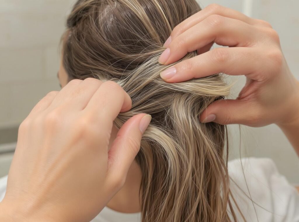 Natural hair styling methods using hands and fingers