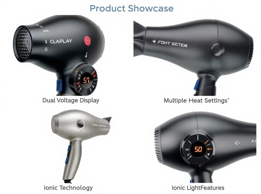 Key consumer-preferred features in compact hair dryers including portability and performance