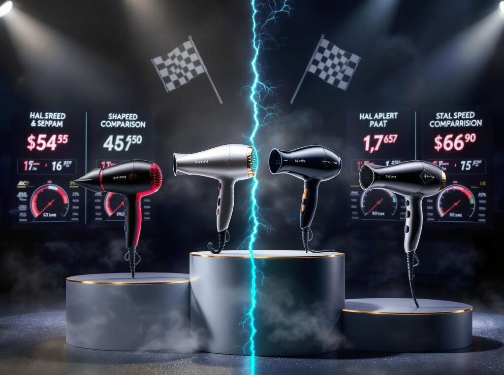 Dyson hair dryer compared to other high-end brands