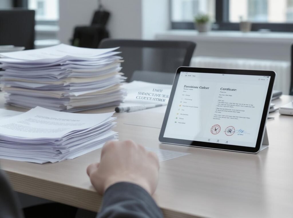 Quality verification documentation for hair dryer manufacturing compliance