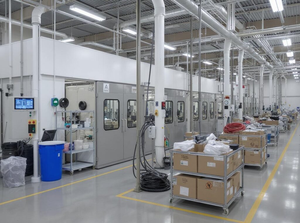 Environmental controls maintaining color stability in hair dryer manufacturing