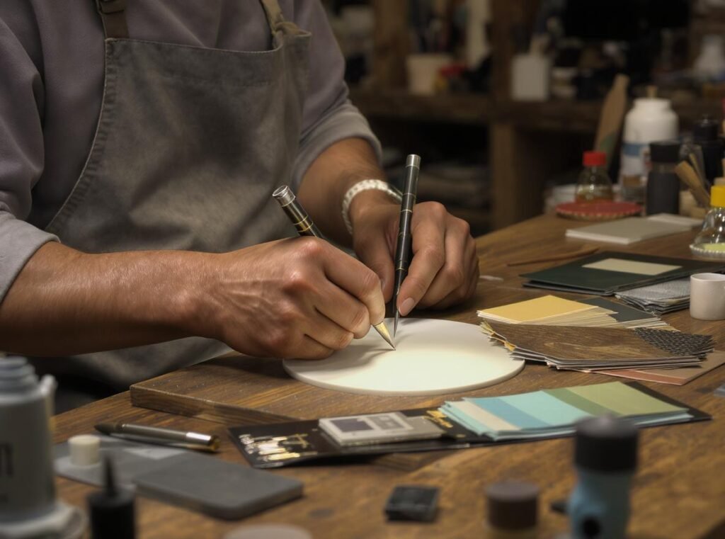 Custom manufacturing process for unique brand identity expression