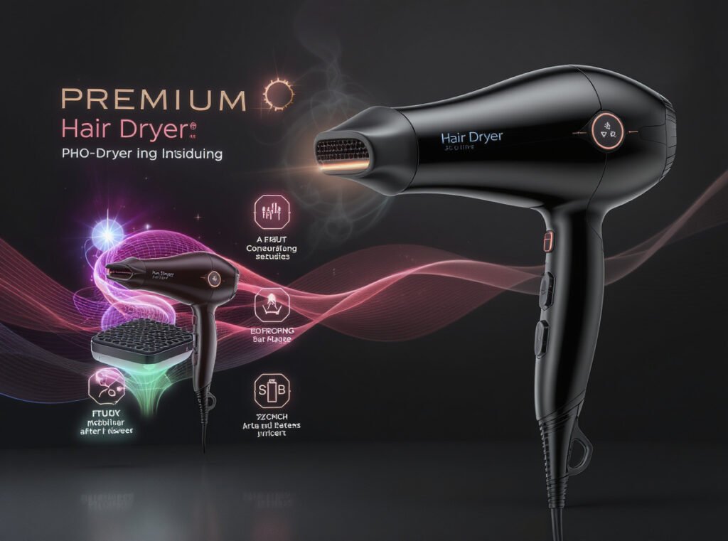 Laifex P1C professional hair dryer with advanced technology features