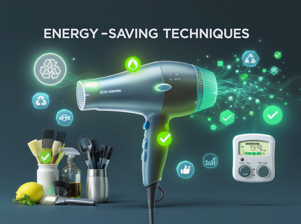 Hair dryer energy reduction strategies and maintenance tips for lower electricity consumption