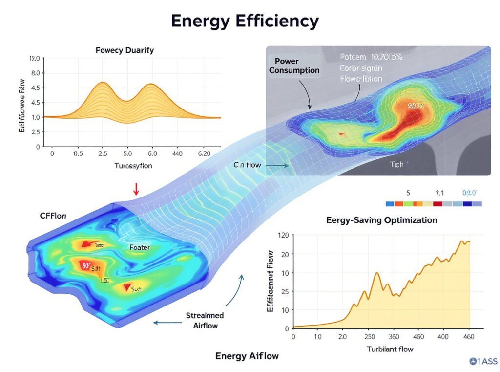 Hair dryer fan design optimization for improved power efficiency and reduced energy consumption