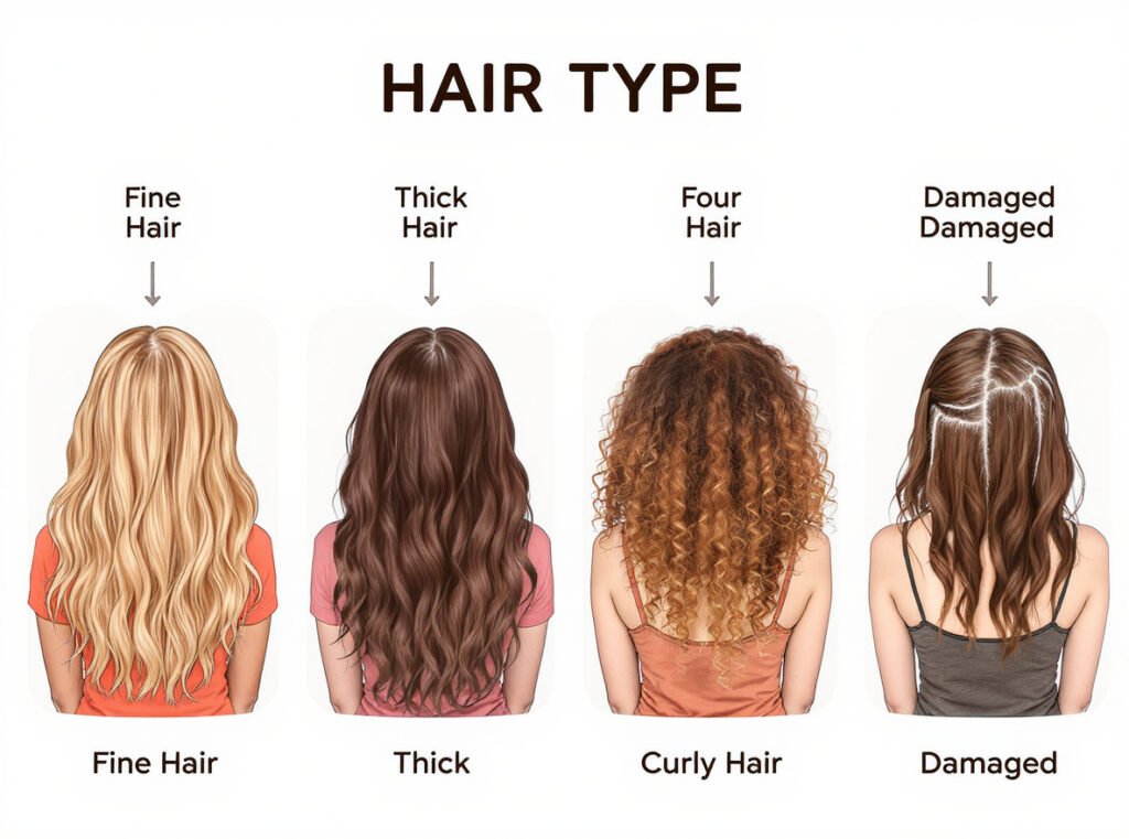 Different hair types that benefit most from touch screen hair dryer controls