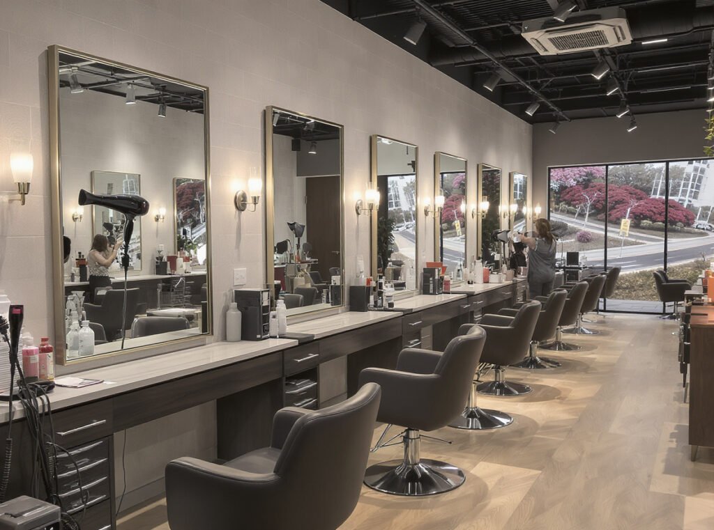 Business model optimization using dedicated hair dryers in professional salon
