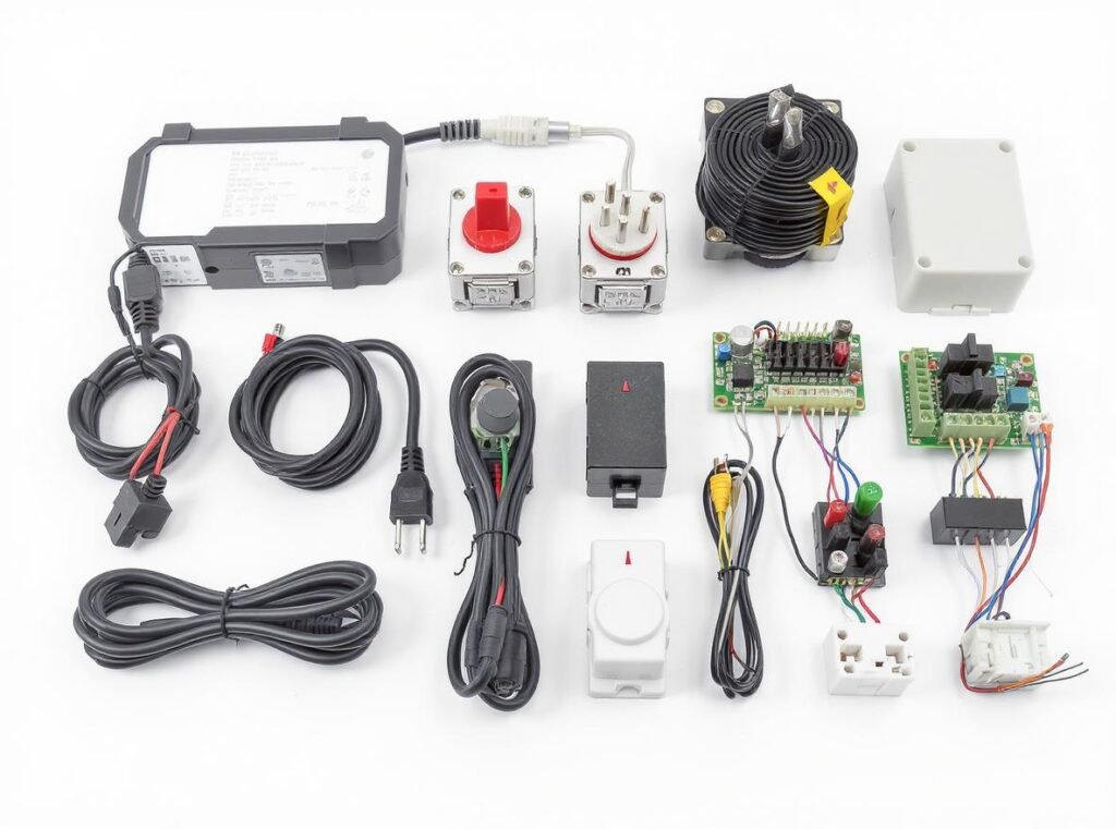 Hair dryer electrical components including thermal cutoff switches and power cords