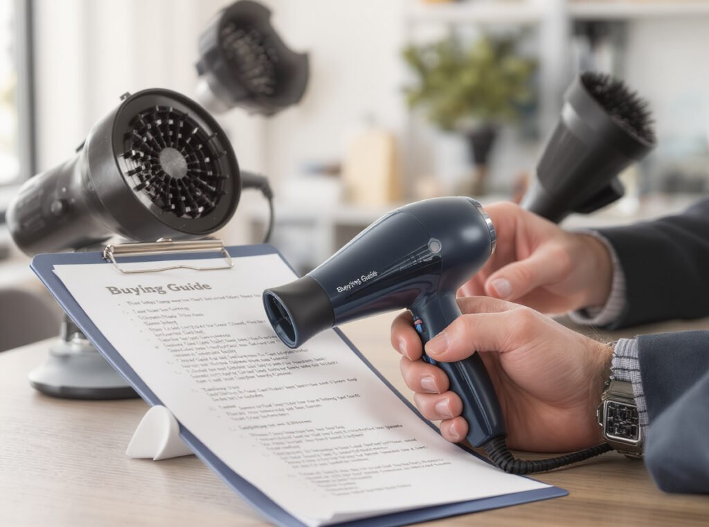 Professional evaluation checklist for selecting quality touch screen hair dryers