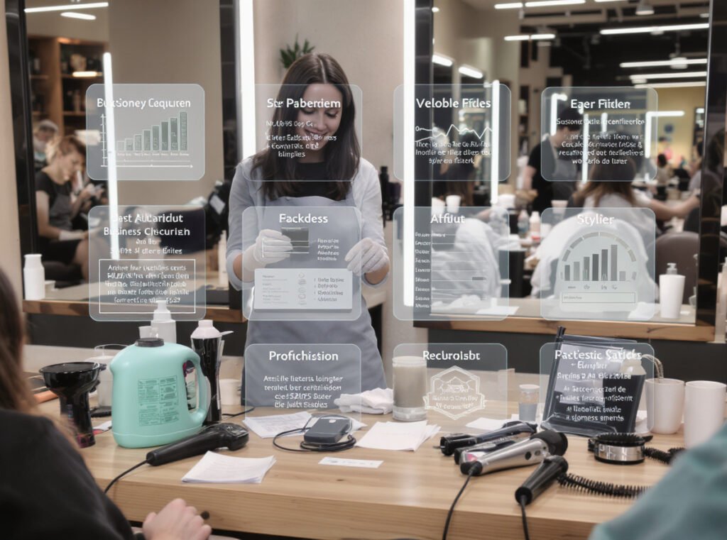 Professional salon evaluation of refurbished hair dryers for commercial business use