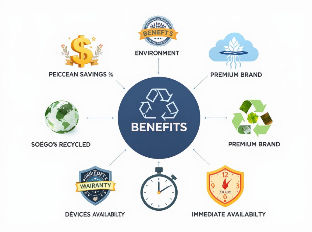 Key advantages of buying refurbished hair dryers including cost savings and environmental benefits