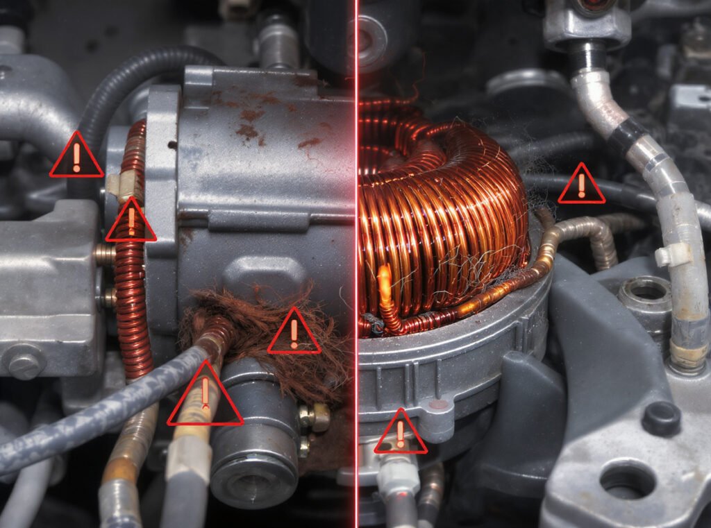 Common hair dryer motor failure causes including brush wear overheating and contamination