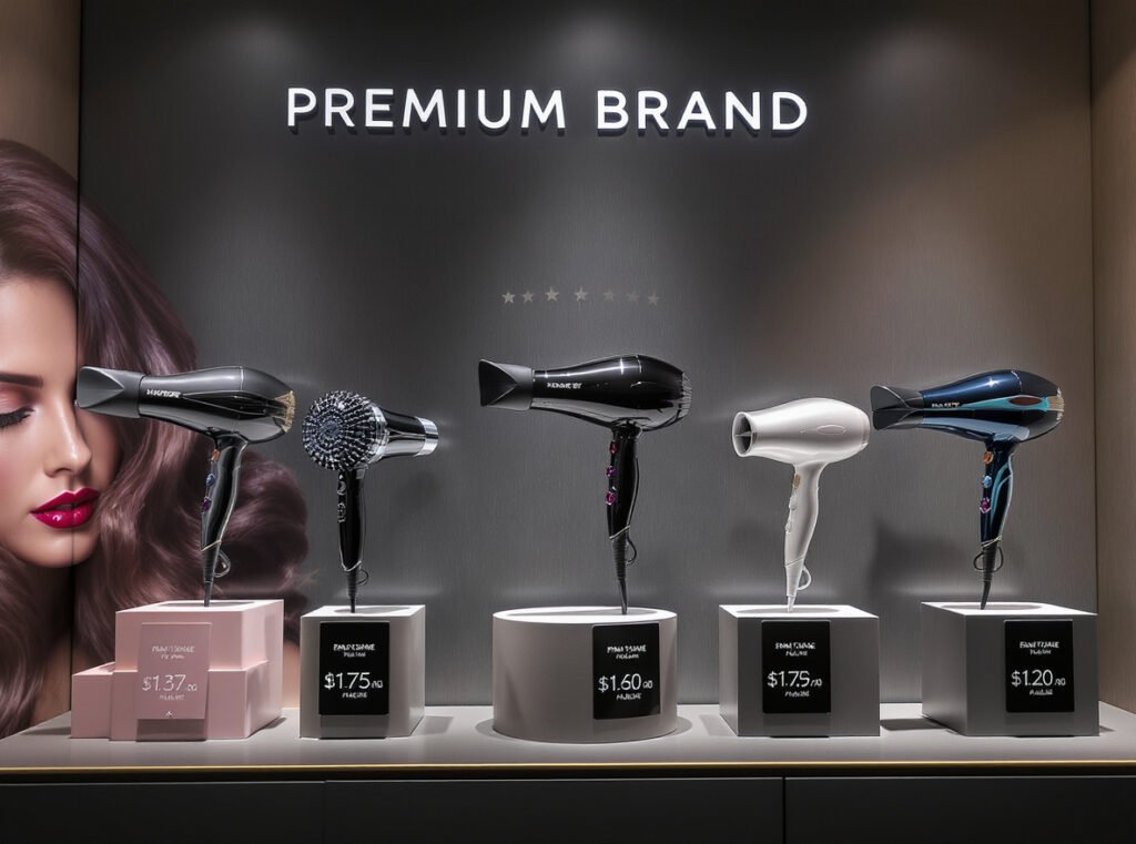 Top refurbished hair dryer brands including Dyson T3 and professional models with value ratings