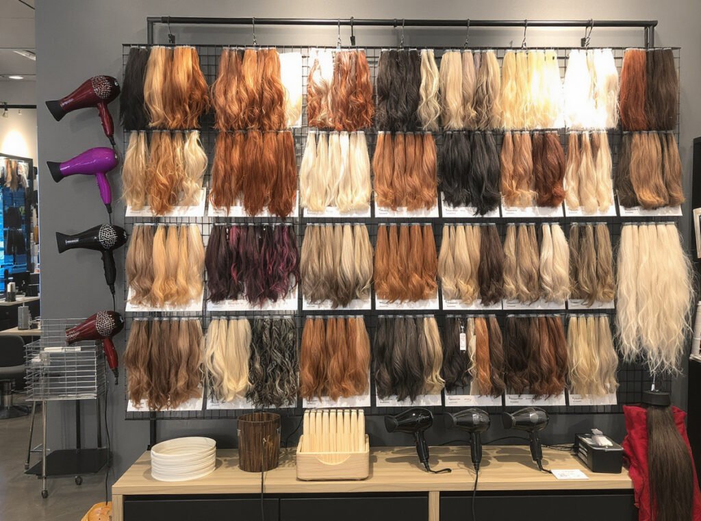 Professional hair dryer comparison different hair types textures salon service